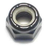 Midwest Fastener Nylon Insert Lock Nut, 5/16"-18, Steel, Black Oxide, 8 PK 34174